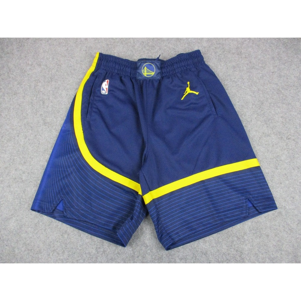 Golden State Warriors Shorts Mens Medium 34 Blue NBA Basketball Nike Engineered